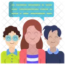 Girl Discussion  Icon