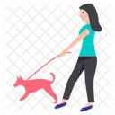 Pet Walker Dog Walker Dog Caretaker Icon