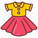 Girl Dress Party Dress Frock Icon
