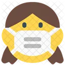 Girl Emoji With Face Mask Emoji Icon