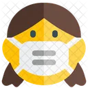 Girl Emoji With Face Mask Emoji Icon