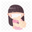 Girl Excusing  Icon