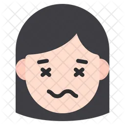 Girl Face Emoji Icon