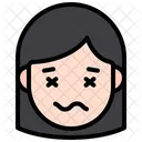 Girl Face Dead Woman Icon