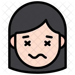 Girl Face Emoji Icon