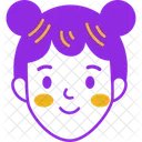 Girl Face  Icon