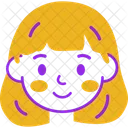 Girl Face  Icon