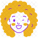 Girl Face  Icon