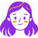 Girl Face  Icon