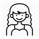 Girl Face  Icon