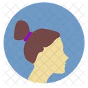 Hair Style Avatar Woman Skin Icon