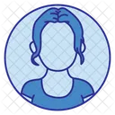 Girl Face  Icon