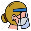 Girl Face Shield Girl Face Shield Icon