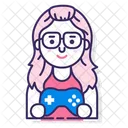 Igirl Gamer Girl Gamer Gaming Icon