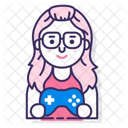 Girl Gamer  Icon