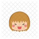 Girl Emoji Laugh Icon