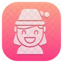 Girl Christmas Kid Icon