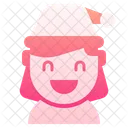 Girl Christmas Kid Icon