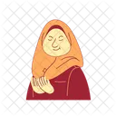 A Girl Making Dua Girl Woman Icon