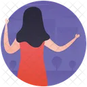 Girl Enjoying Easter Enthusiastic Girl Icon