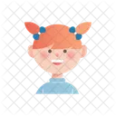Girl Kid Character Icon