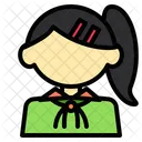 Girl Lifestyle People Icon