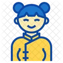 Girl Uniform Avatar Traditional Chinese New Year Icon