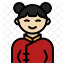 Girl Uniform Avatar Traditional Chinese New Year Icon