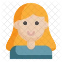 Smile Girl Female Icon