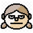 Girl Face Annoyed Icon