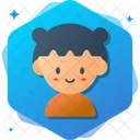 Girl Woman Logo 아이콘