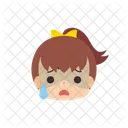 Girl Emoji Anxious Icon