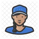 Girl-in-ballcap  Icon