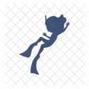Snorkeling Vector Girl Icon