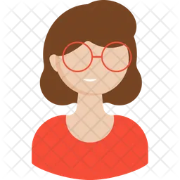 Girl In Glasses  Icon
