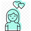 Girl Love Valentinesday Icon