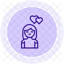 Girl In Love Icon