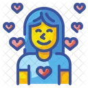 Girl In Love Woman Girl Icon