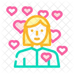 Girl In Love  Icon