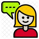 Girl Info Message Woman Icon