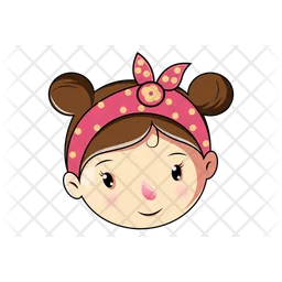 Girl Kid Emoji Icon