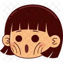 Girl Face Expression Icon
