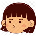 Girl Face Expression Icon