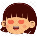 Girl Face Expression Icon