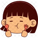 Girl Face Expression Icon