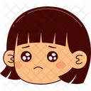 Girl Face Expression Icon