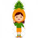 Pineapple Girl Character Icon