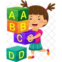 Alphabet Girl Education Icon
