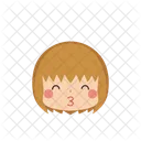 Girl Kiss Smile Icon