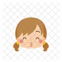 Girl Kiss Smile Icon